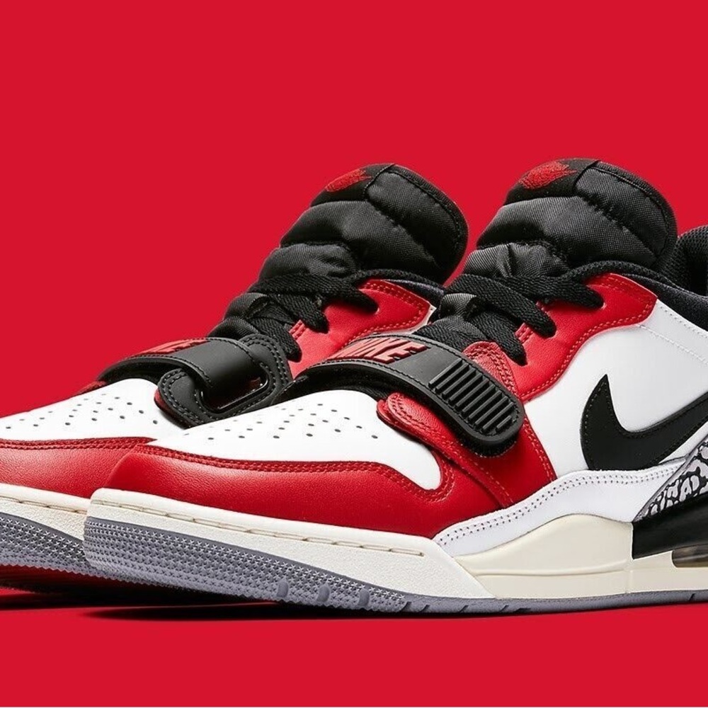 Nike Air Jordan Legacy 312 Low Chicago White Red Black CD7069-106 Men's Shoes